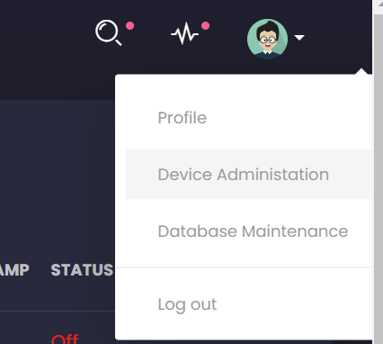 device administration menu